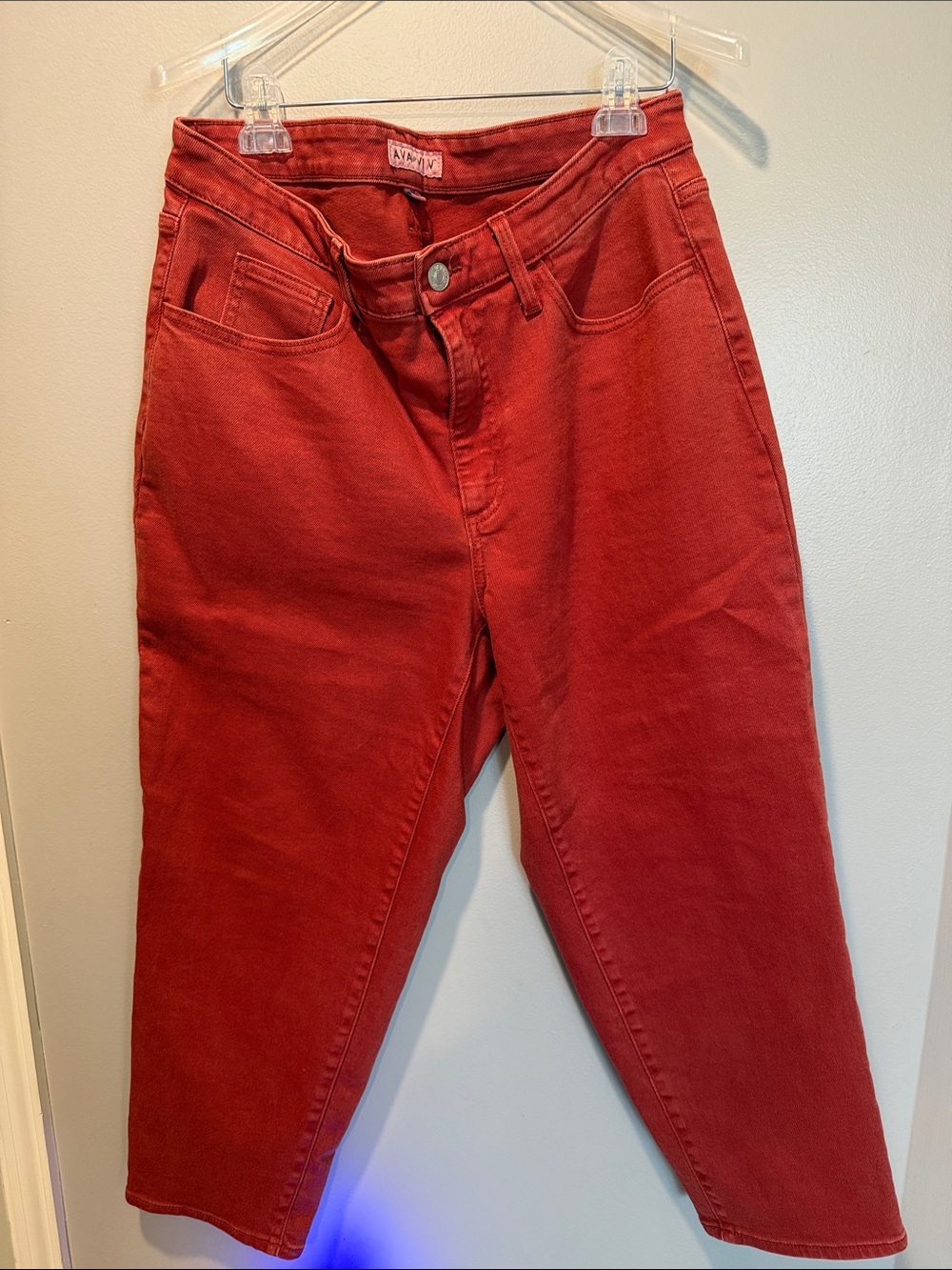 Ava & Viv High-Rise Red Women’s Jeans